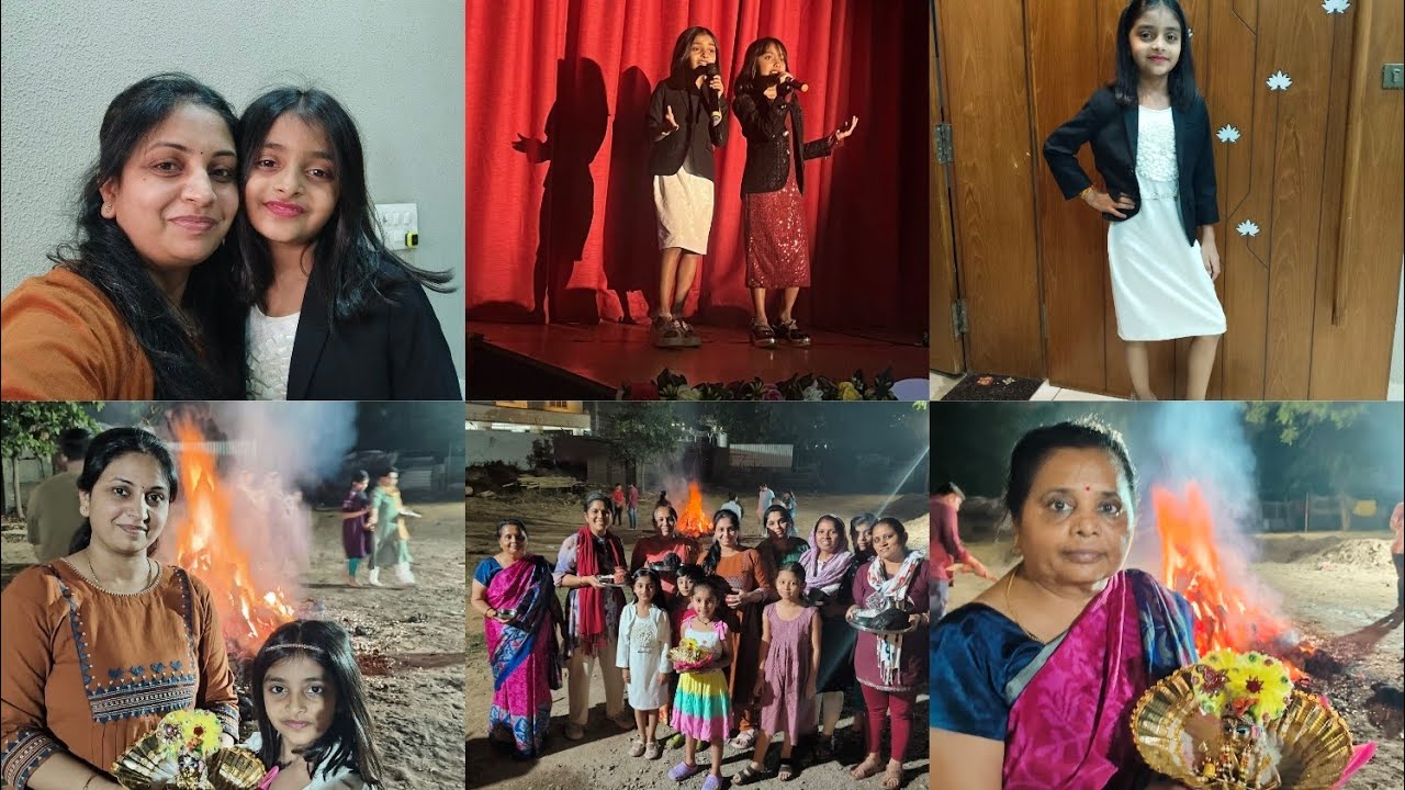 Rahi's first anchoring | હોલિકા દહન ના દર્શન કર્યા અને કંઈક નવું જાણવા મળ્યું.