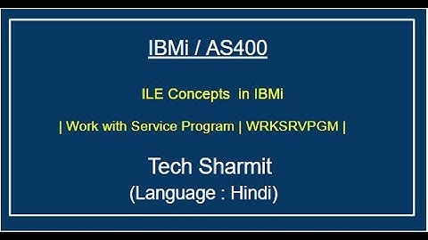 IBMi (AS400) - Work with service program (WRKSRVPGM) | rpgle programming tutorial | as400  beginners