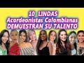 10 hermosas acordeonistas colombianas