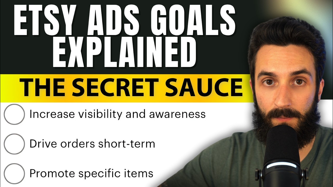 Etsy Ads Sales Goals Explained...FINALLY — Sellers BEWARE 🚨