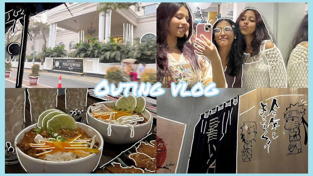 First vlog 🌷| Outing with friends 🍜🛺🥢 - YouTube