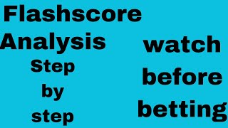 How to use flashscore to do analysis and win big #surebet screenshot 4