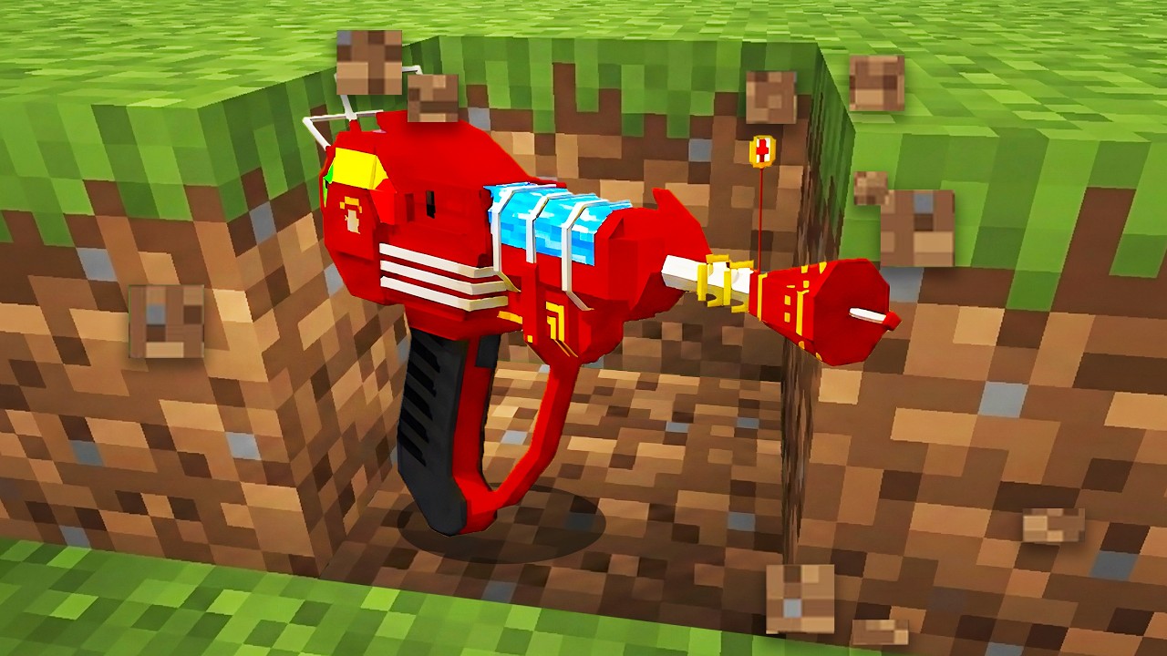 Minecraft, but Blocks drop Guns
