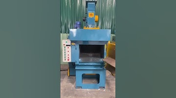 Máy phun bi băng tải đảo mini làm sạch nhôm đúc #mayphunbiinsako