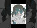 最後すんごいガビガビ #イラスト #イラストメイキング #shorts #illustration