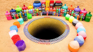 EXPERIMENT: Giant Balloons from Toothpaste Eruption with Big Coca Cola vs Mentos and Mtn Dew, Fanta