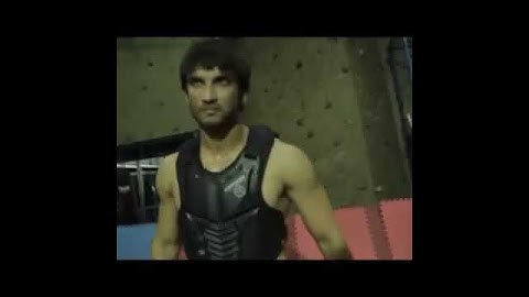 sushant singh rajput martial arts training practice fight scene video