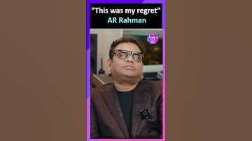 AR Rahman had regrets about this | Indie