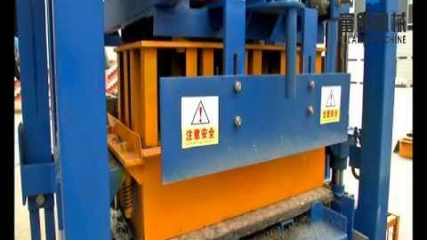 QTF4 24 Semi automatic concrete cement solid hollow brick block making machine production line