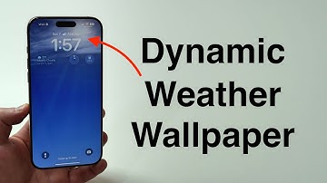 How To Use the Dynamic Live Weather Wallpaper on iPhone!