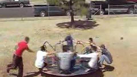 Merry-go-round of Death x2 T4 - Angular Momentum