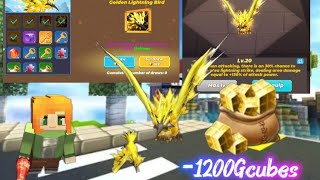 Buyed A Overpowered Golden Lightning Bird Pet In Bedwars BLOCKMANGO 💀 #bedwars #blockmango #gameplay screenshot 4