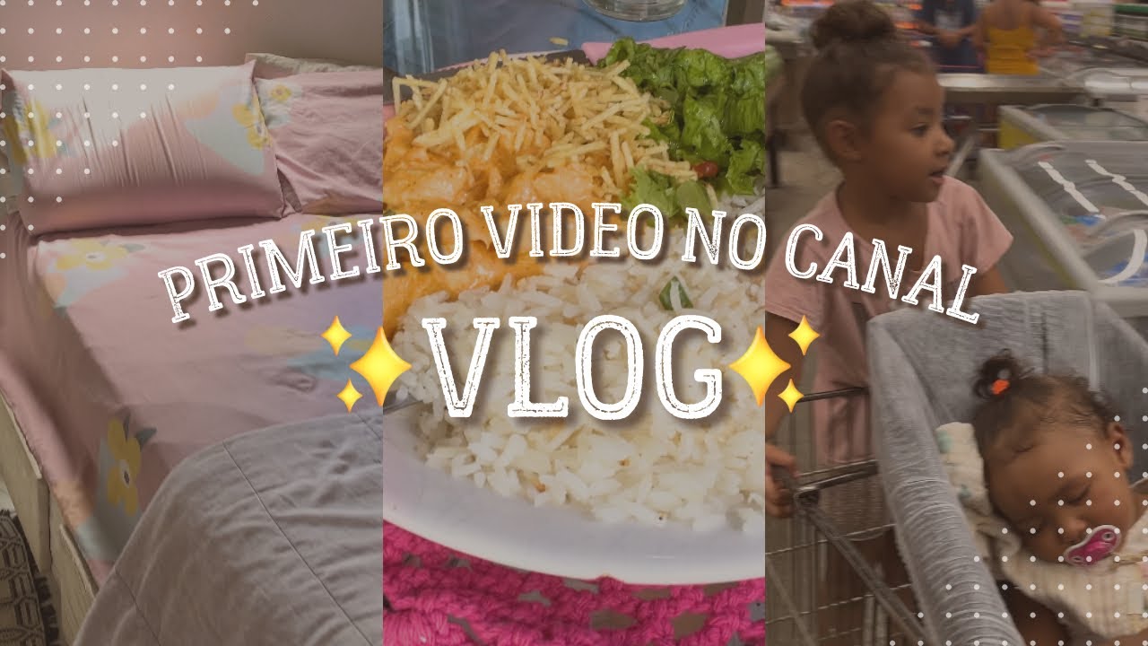 Meu primeiro vídeo no YouTube | Vlog do meu dia 🩷
