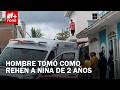 Hombre tomó de rehén a su hijastra de 2 años y amenazó con explotar un tanque de gas