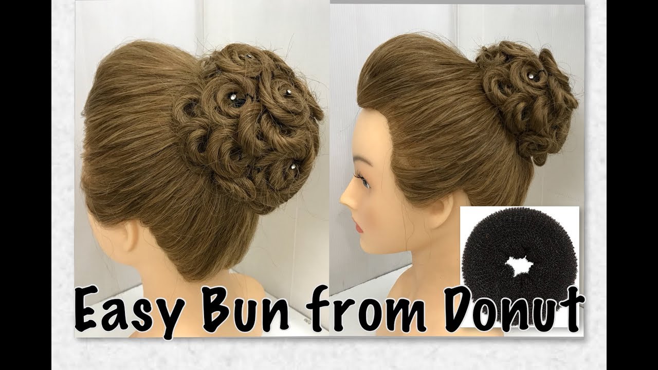 Most Easy Bun From Bun Maker Beautiful Party Hairstyles Youtube
