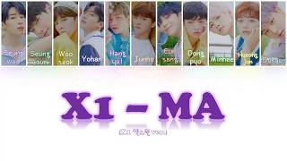 X1 (엑스원) - X1-MA (_지마) [X1 Ver.]  [Color Coded Lyrics Eng/Rom/Han/가사]