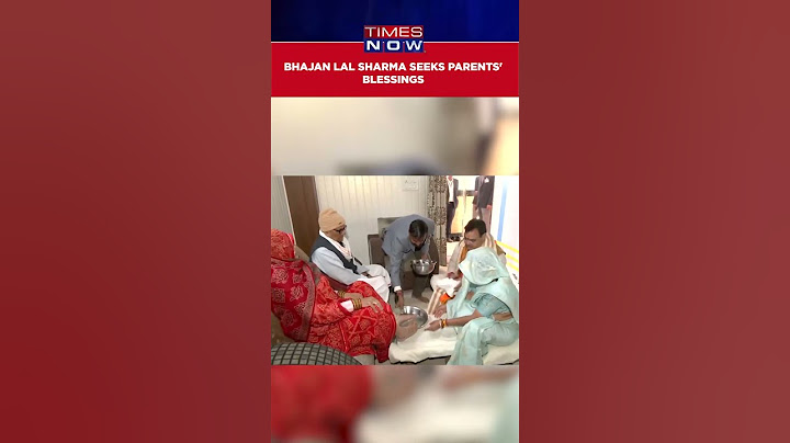 Bhajan Lal Sharma Seeks Parents' Blessings Before Taking Oath As Rajasthan CM #shorts