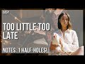 How to play Too Little Too Late by Laufey on Tin Whistle (Tutorial)