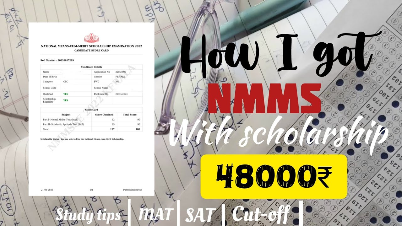 NMMS EXAM TIPS🚨||class 8||Scholarship||48000₹||MAT||SAT||NMMS Schooler||Cut-off||Rank||Last-minute||