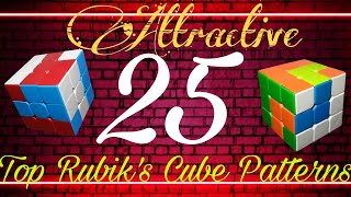 25 Rubik's Cube Pattern