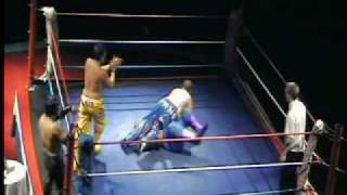 Deano and Lightning Kid Hit Moonsault Combo