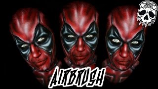 Deadpool Airbrush Extreme Face Painting - Misskatemonroe.co.uk
