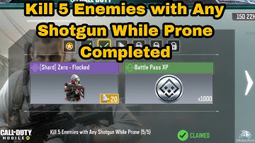 How to Kill 5 Enemies with Any Shotgun While Prone in Cod Mobile