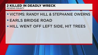 Two dead after deadly crash in Pickens County