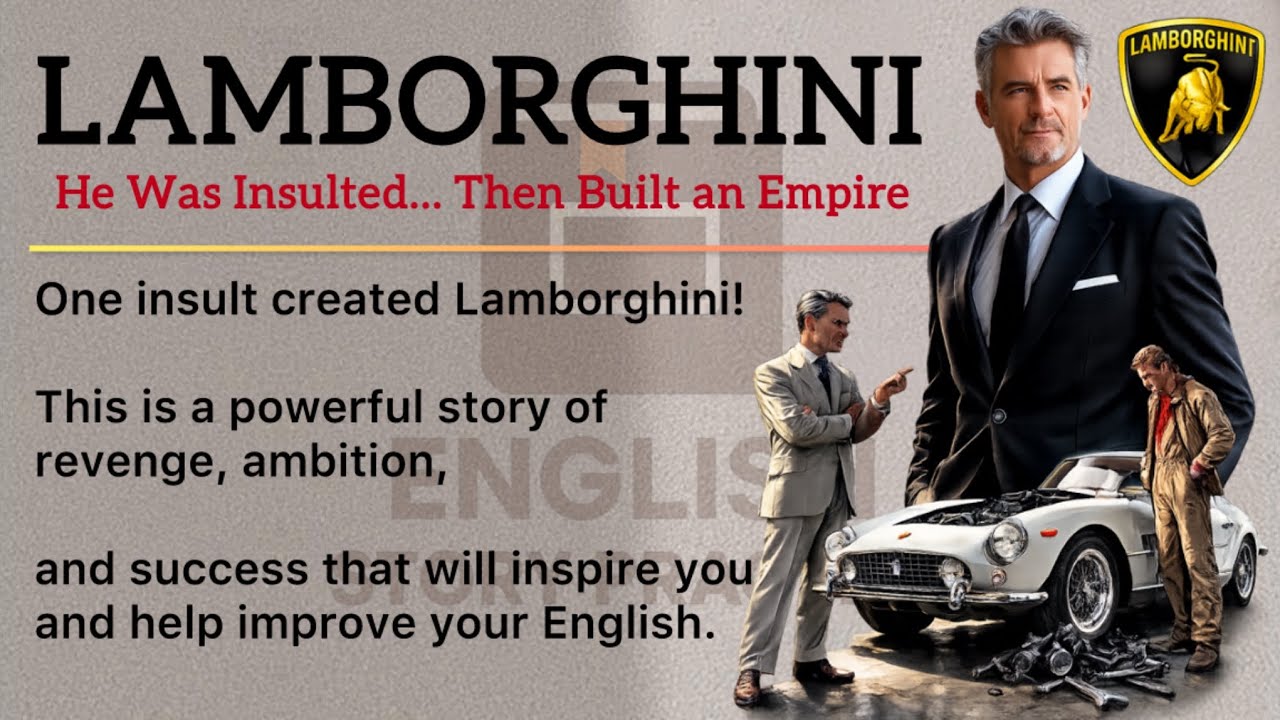 He Was Insulted… Then Built an Empire | Lamborghini |￼ English Story Level 2