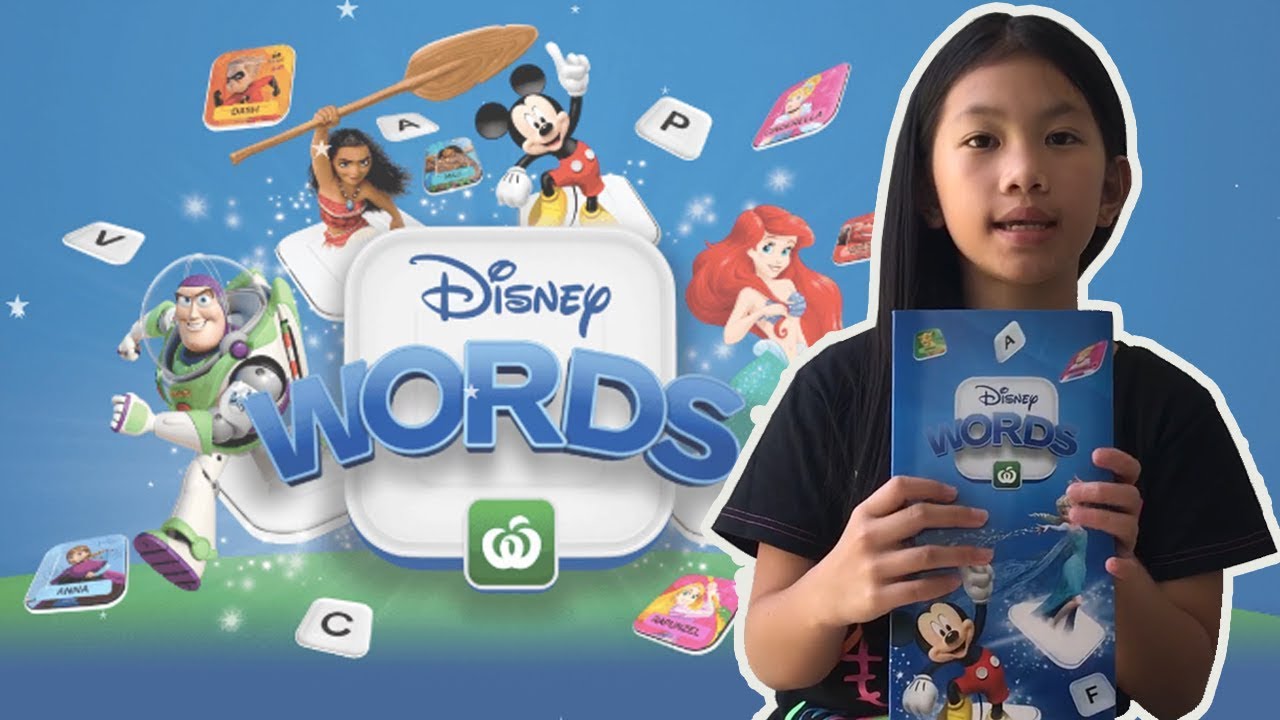 Woolworths Disney Words Tiles Opening + Collector's Album || Woolworths Collectible 2019