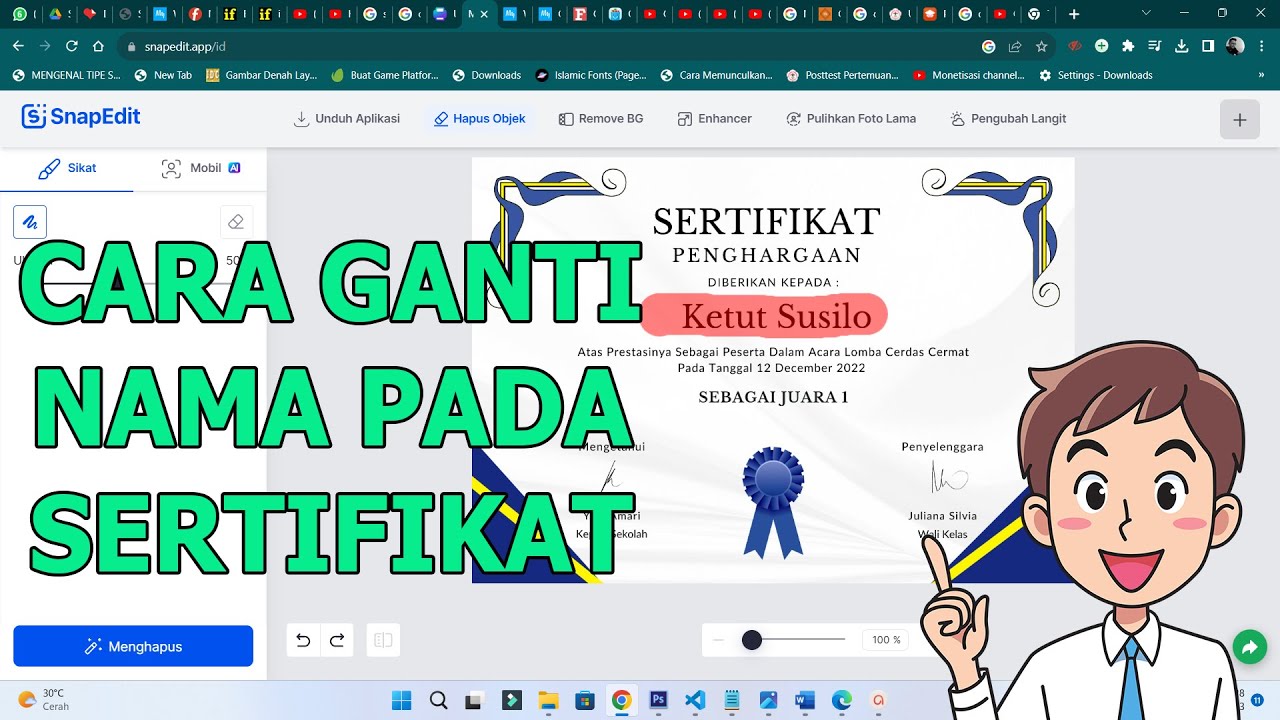 Cara Mengganti Nama Di Sertifikat Pdf Di Laptop YouTube Cara mengganti nama di sertifikat pdf di laptop youtube