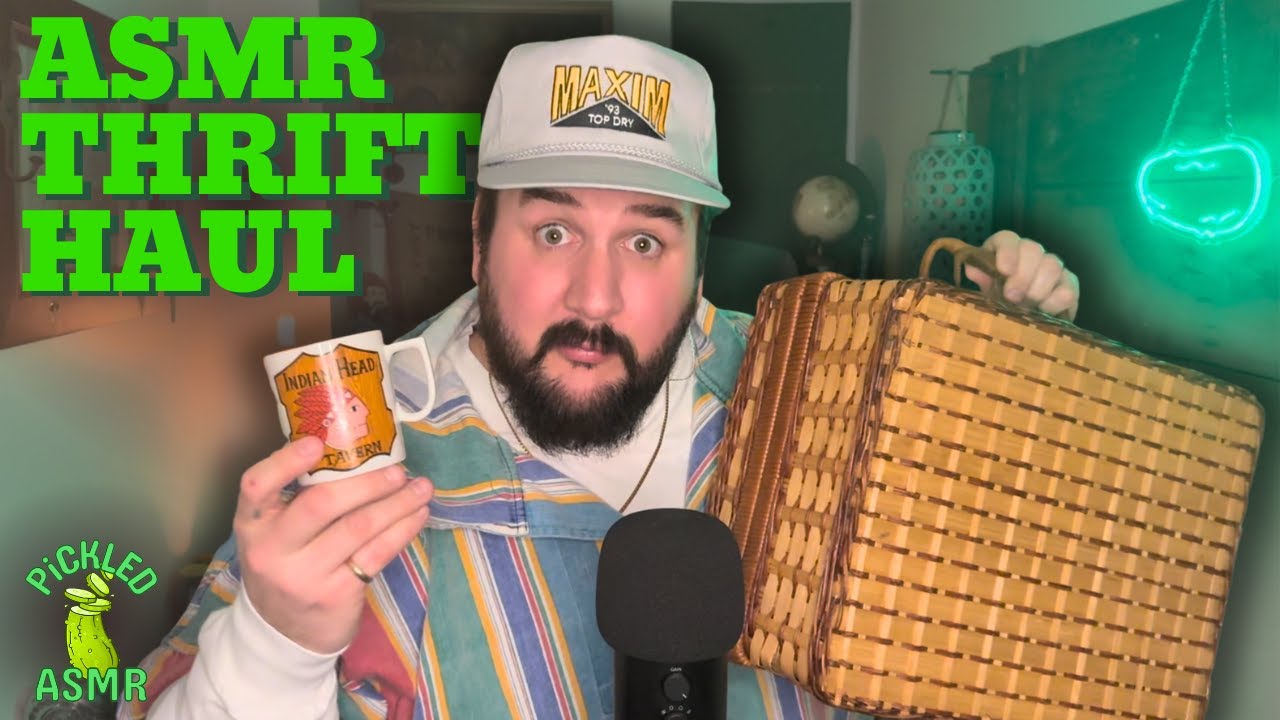ASMR // ASMR Thrift Haul (Tapping, Hand Sounds, Rambles, & More)
