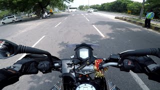 Duke 390 BS3 in City Traffic | GoPro Raw Video | 390 at its best