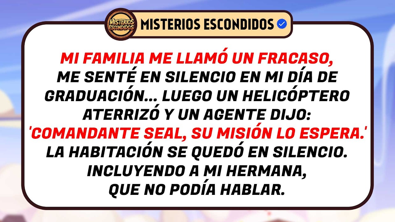 La Familia Me Llama Un Fracasado—En Mi Graduación Un Helicóptero Aterrizó Y Dijo 'Es Hora'