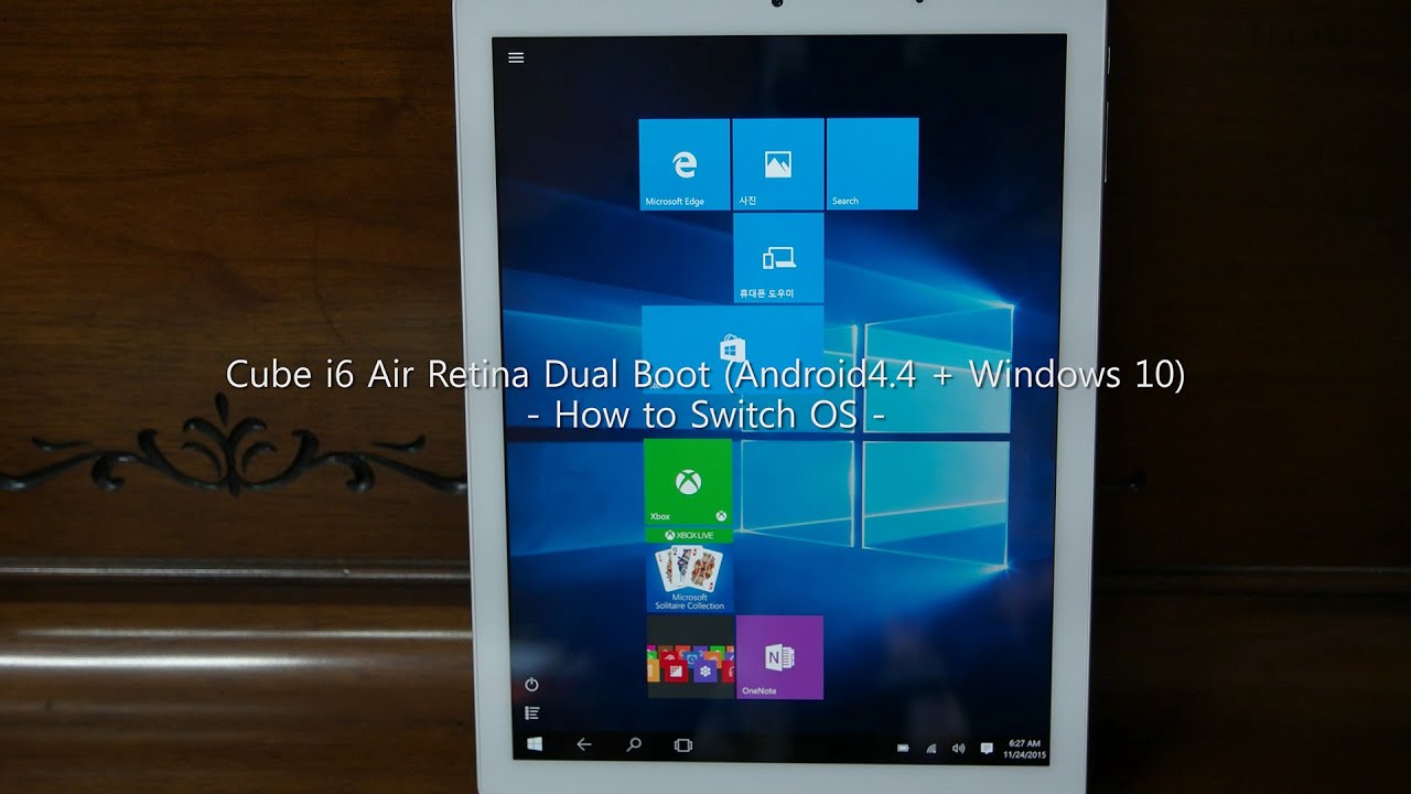 Cube i6 Air Retina Dual Boot - How to Switch OS / Android4.4 + Windows ...