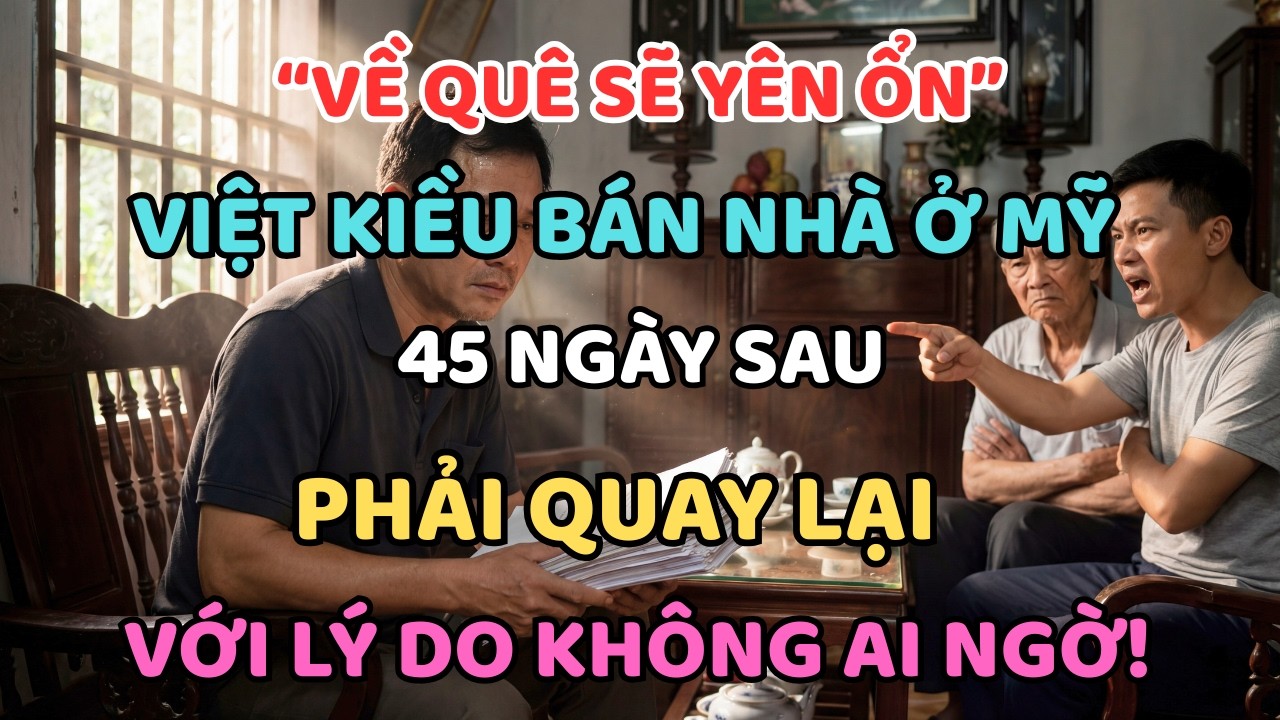 “VỀ QUÊ SẼ YÊN ỔN” – VIỆT KIỀU BÁN NHÀ Ở MỸ, 45 NGÀY SAU PHẢI QUAY LẠI Với LÝ DO KHÔNG AI NGỜ!