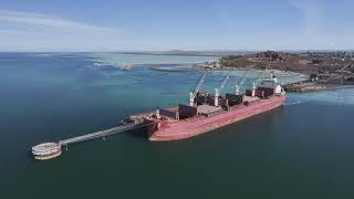 The Federal Innoko birthed at the Whyalla Ports, Outer Harbour jetty.