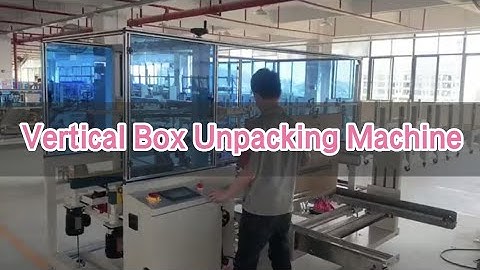 Vertical Box Unpacking Machine, Box Opening Machine (2021)