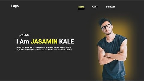 Glowing Shadow Personal Website Using HTML and CSS | Coding Karunadu #newtoyou