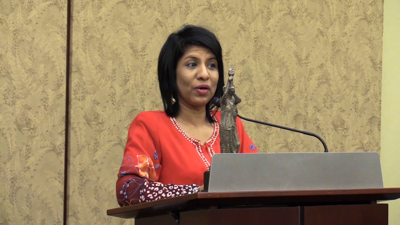 2017 Democracy Award: Peter Roskam Presents Cynthia Gabriel with Democracy Award