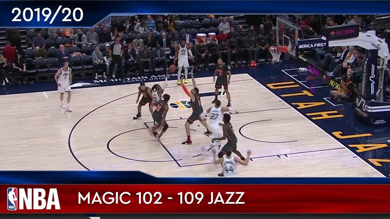 Orlando Magic 102 - 109 Utah Jazz - YouTube