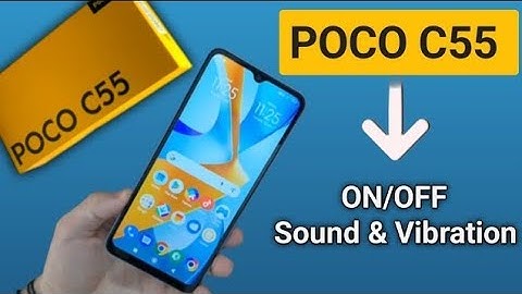How to on/off sound & vibration poco c55, how to set and off vibrate on tab in poco phone