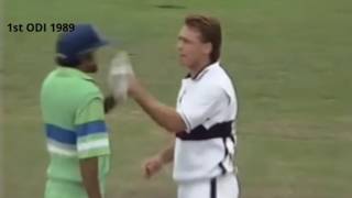 When Danny Morrison Acts Like A Kid Against Ijaz Ahmed Pakistan Vs Nz 1989