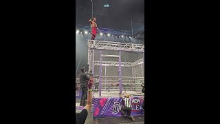Edge Breaks His Leg After Jumping off of a Steel Cage
