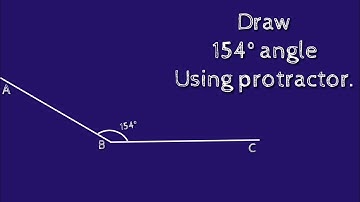 How to draw 154 degree angle using protractor. shsirclasses.