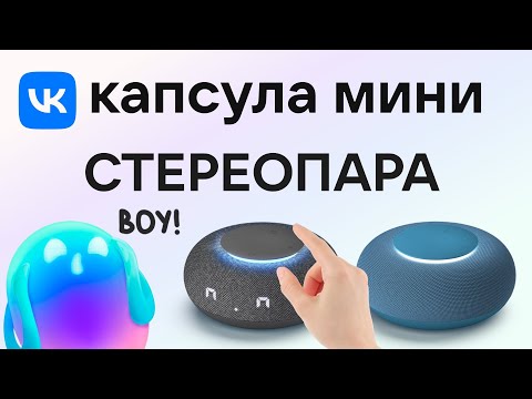 VK Капсула Мини СТЕРЕОПАРА Xiaomi Mi Smart Speaker Маруся включи музыку