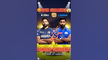 Jaspreet bumrah 🆚 Mohammed Siraj 3 Ball challenge #cricket #shortvideo #shorts