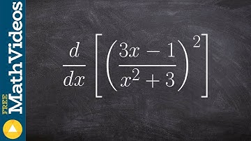 Use the quotient rule inside of the chain rule