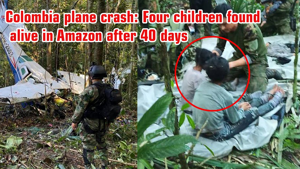 Colombia plane crash Four children found alive in Amazon after 40 days ...