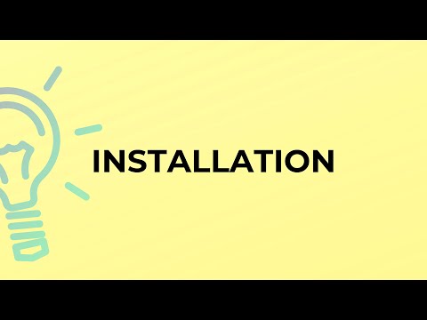 Video: Installation - what is it? The meaning and application of the word installation